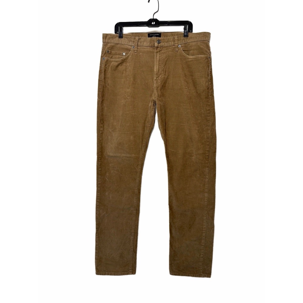 Banana Republic Mens Brown Corduroy Slim Fit Pants 36x34 5-Pocket Trousers